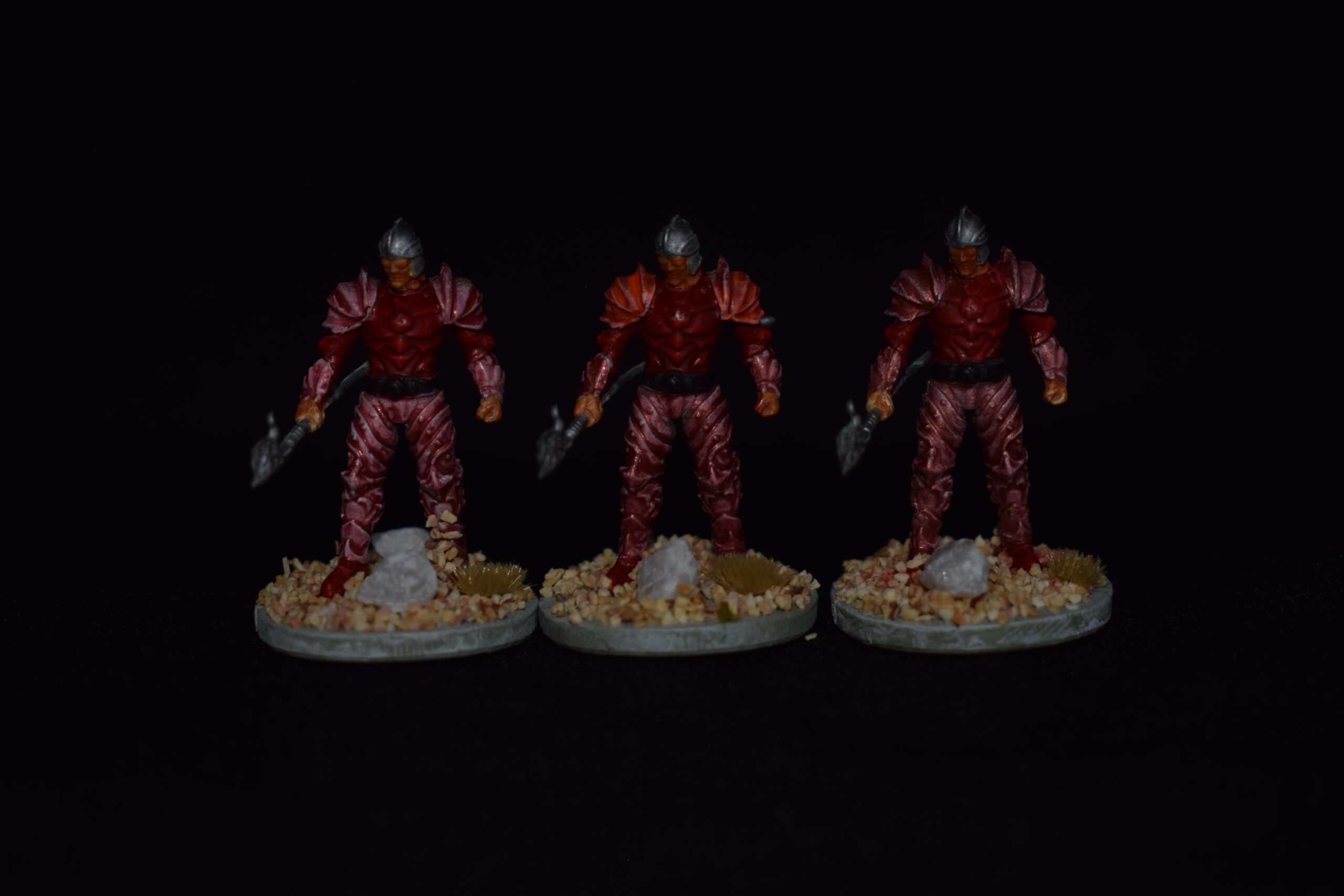 Fire Cult Spearmen - 3 Miniature Set