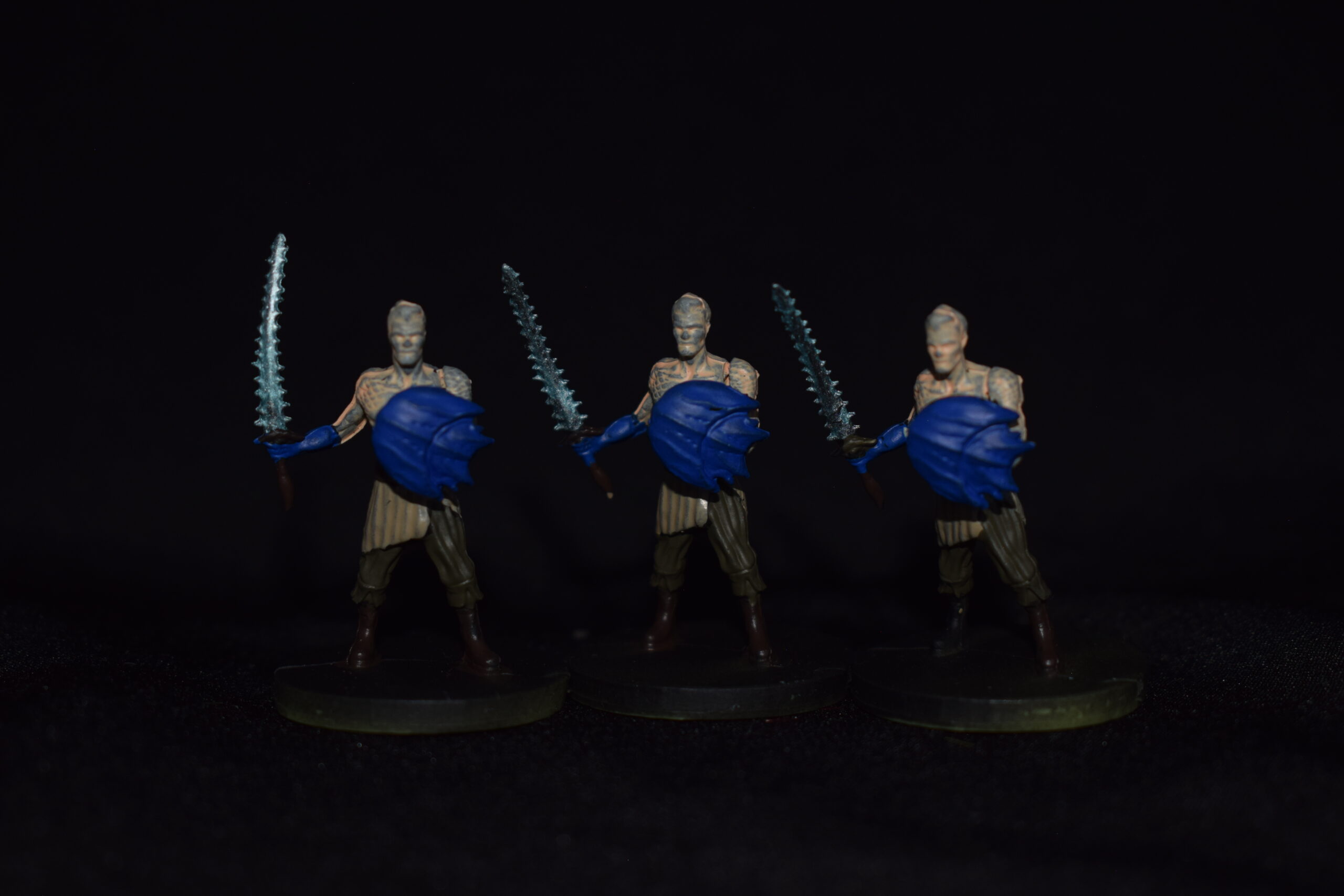 Water Cult Skirmishers  - 3 Miniature Set