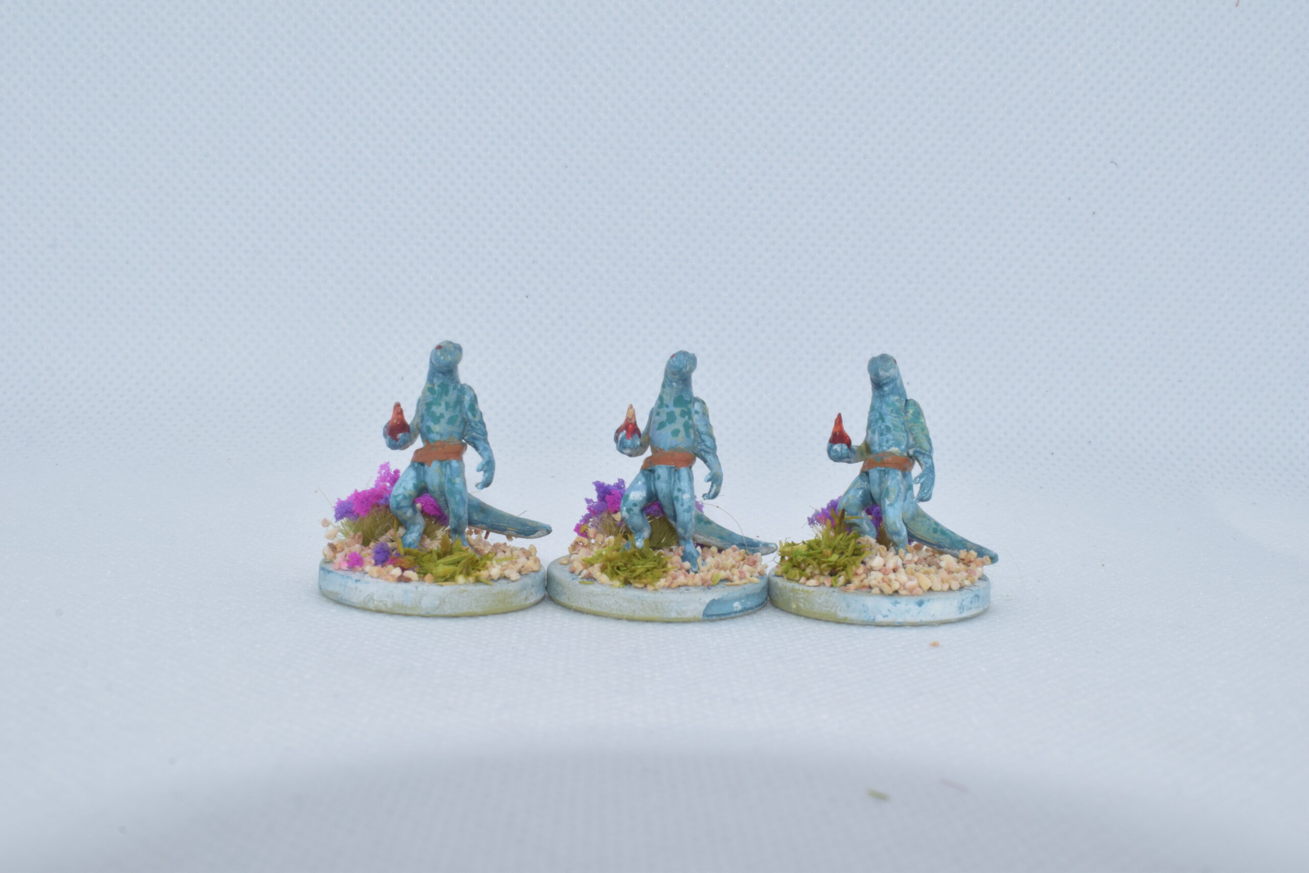 Lizardfolk Firethrowers - 3 Miniature Set