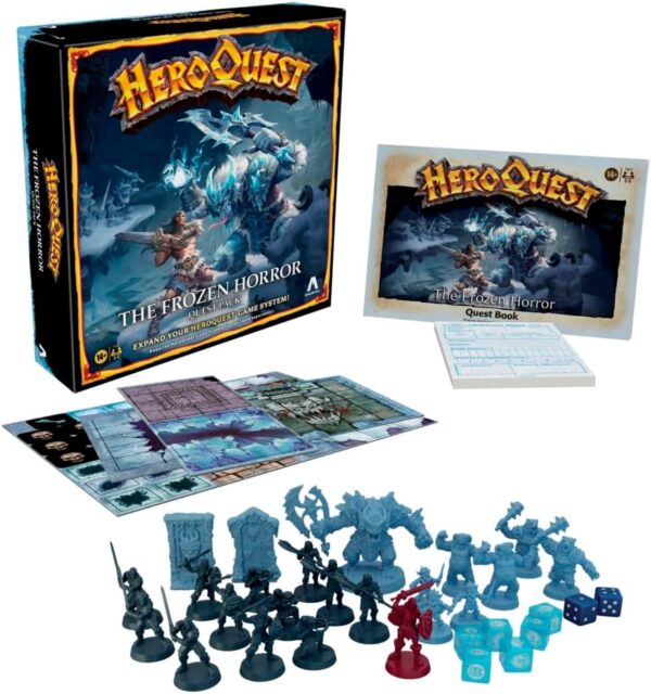 HeroQuest: The Frozen Horror kutusu ve içeriği — temsili üretici görseli