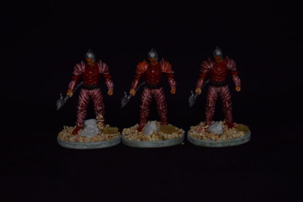 Fire Cult Spearmen - 3 Miniature Set