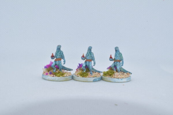 Lizardfolk Firethrowers - 3 Miniature Set