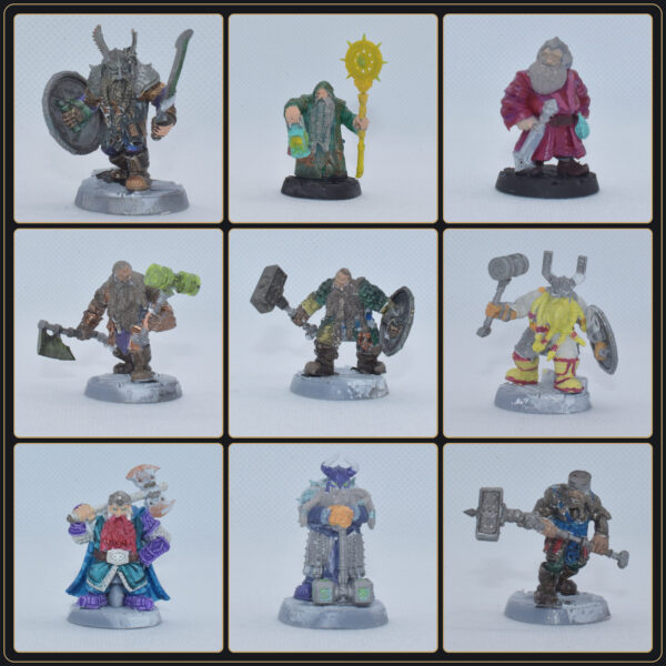 dwarven-defenders-nine-figures Dwarven Defenders - 9 Miniature Set